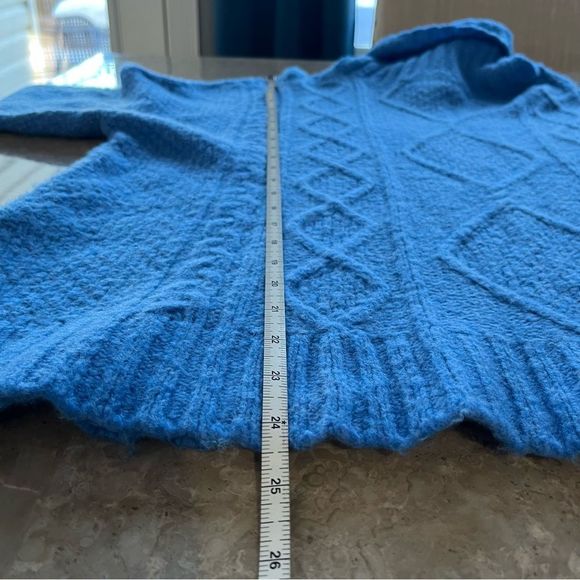 COPY - Aerie blue oversize turtleneck sweater size XS - Picture 8 of 9